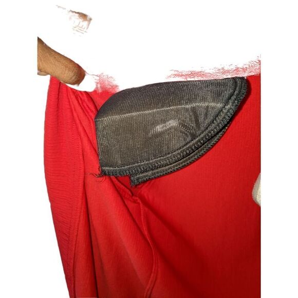 Vintage 80 Red Essentials Worthington Blazer long sleeve padded shoulders Size L - Picture 5 of 6